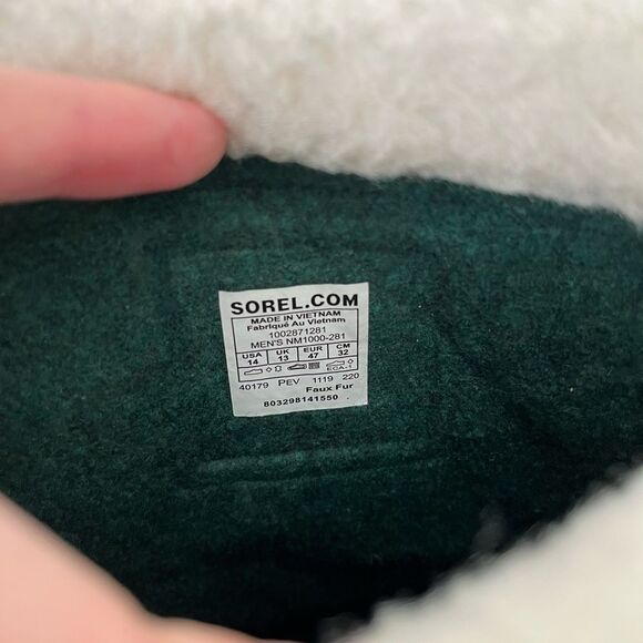 Sorel Men’s Caribou Leather Waterproof Snow Outdoor Boots Size 14 NEW NWT - Picture 9 of 11